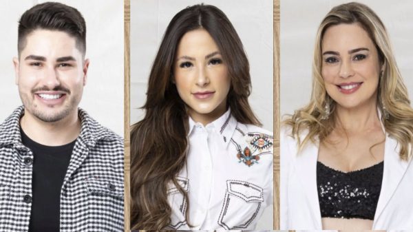 Lucas, Nathalia e Rachel estão na primeira roça da Fazenda 15