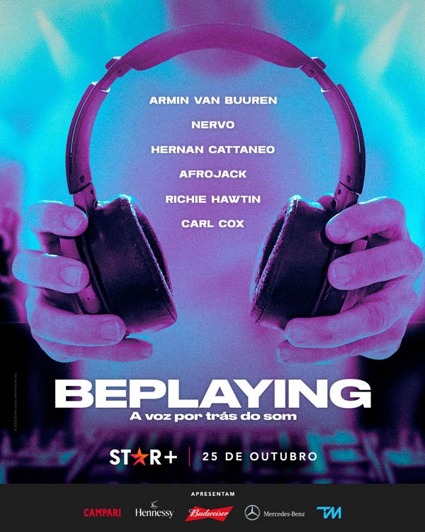 Pôster oficial de "Beplaying", disponível na Star+