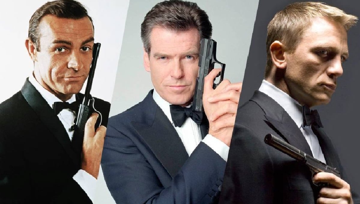 James Bond: Sean Connery, Pierce Brosnan, Daniel Craig e outros grandes atores viveram o agente 007 (Foto: Reprodução)