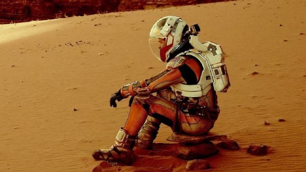 Cena do filme perdido em Marte de Ridley Scott e estrelado por Matt Damon (Foto: Reprodução)