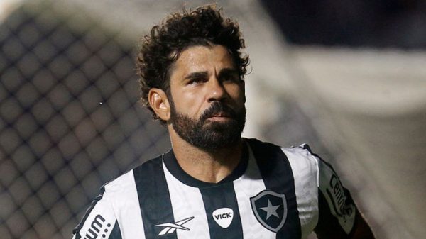 Diego Costa lamentou o revés do Botafogo