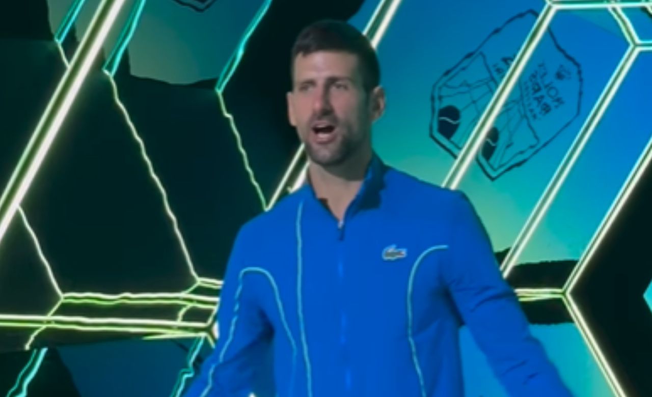Djokovic comemorando o título em Paris