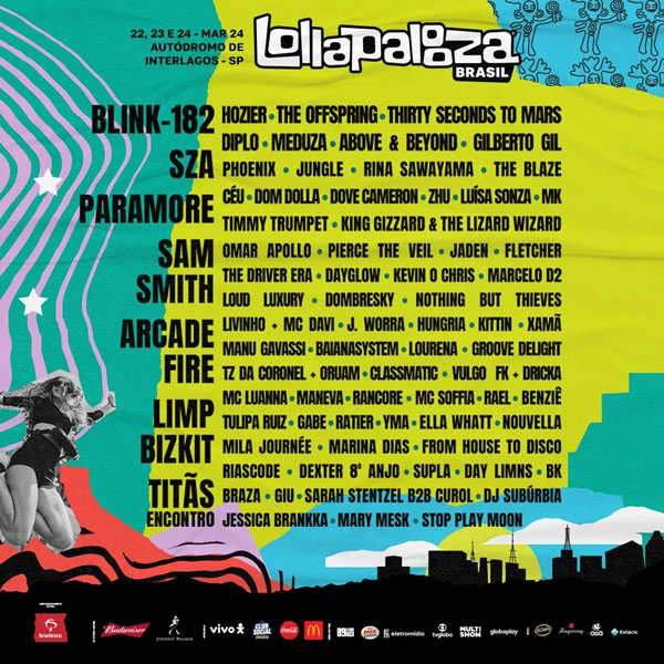 Lollapalooza 2024 traz atrações de peso em seu line-up