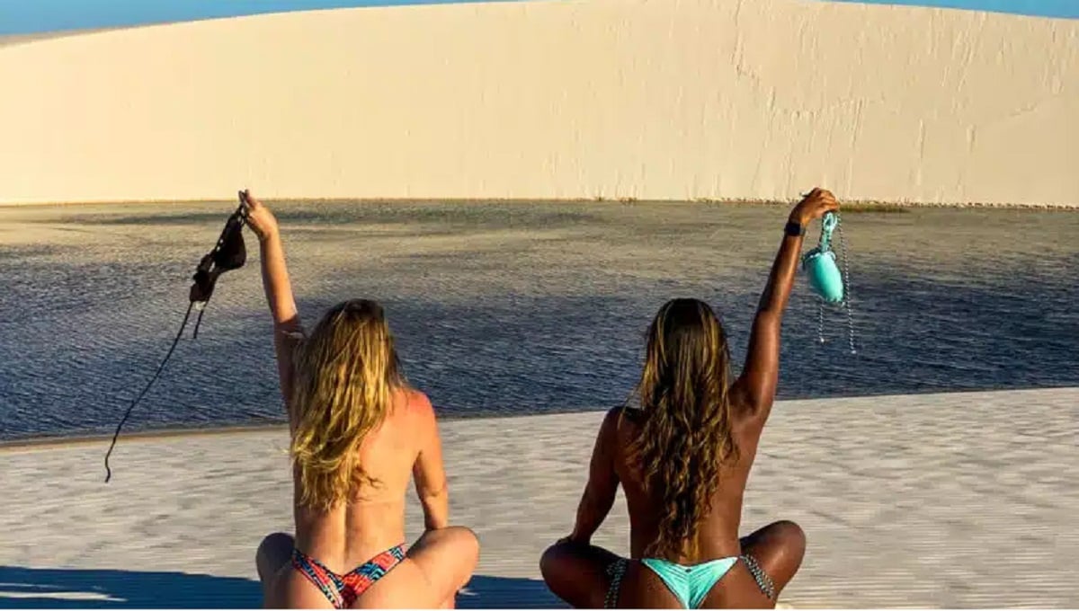 Praias de naturismo fazem sucesso em vários estados brasileiros (Foto: Reprodução)
