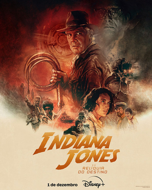 Pôster oficial de "Indiana Jones e a Relíquia Do Destino"
