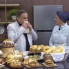 Ronnie Von durante programa ao vivo com a chef Flavia Italia