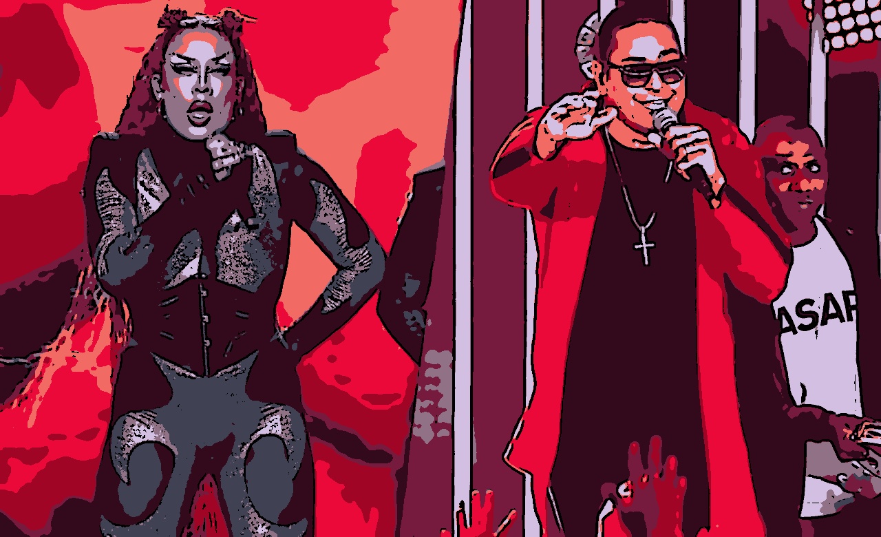 Gloria Groove and Xanddy Harmonia host BBB 24 party
