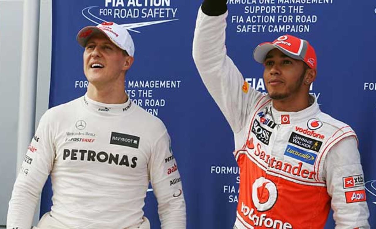 Hamilton também tem sete títulos na F1