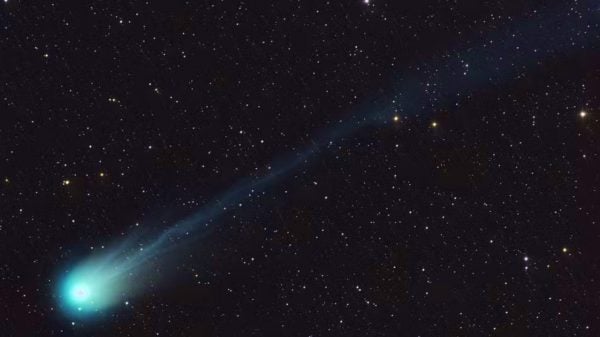 12P/Pons-Brooks, o "Cometa do Diabo", em foto de março de 2024